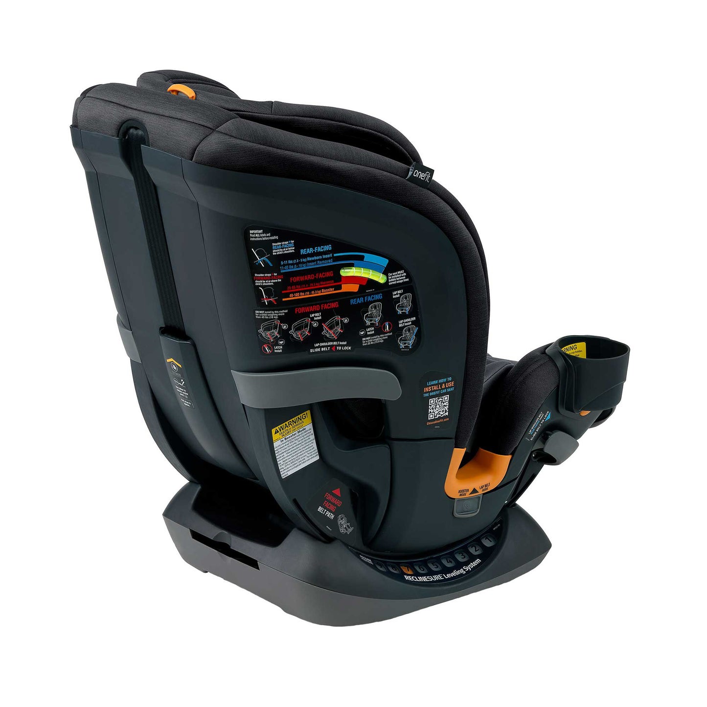 Chicco OneFit ClearTex All-In-One Car Seat - Obsidian