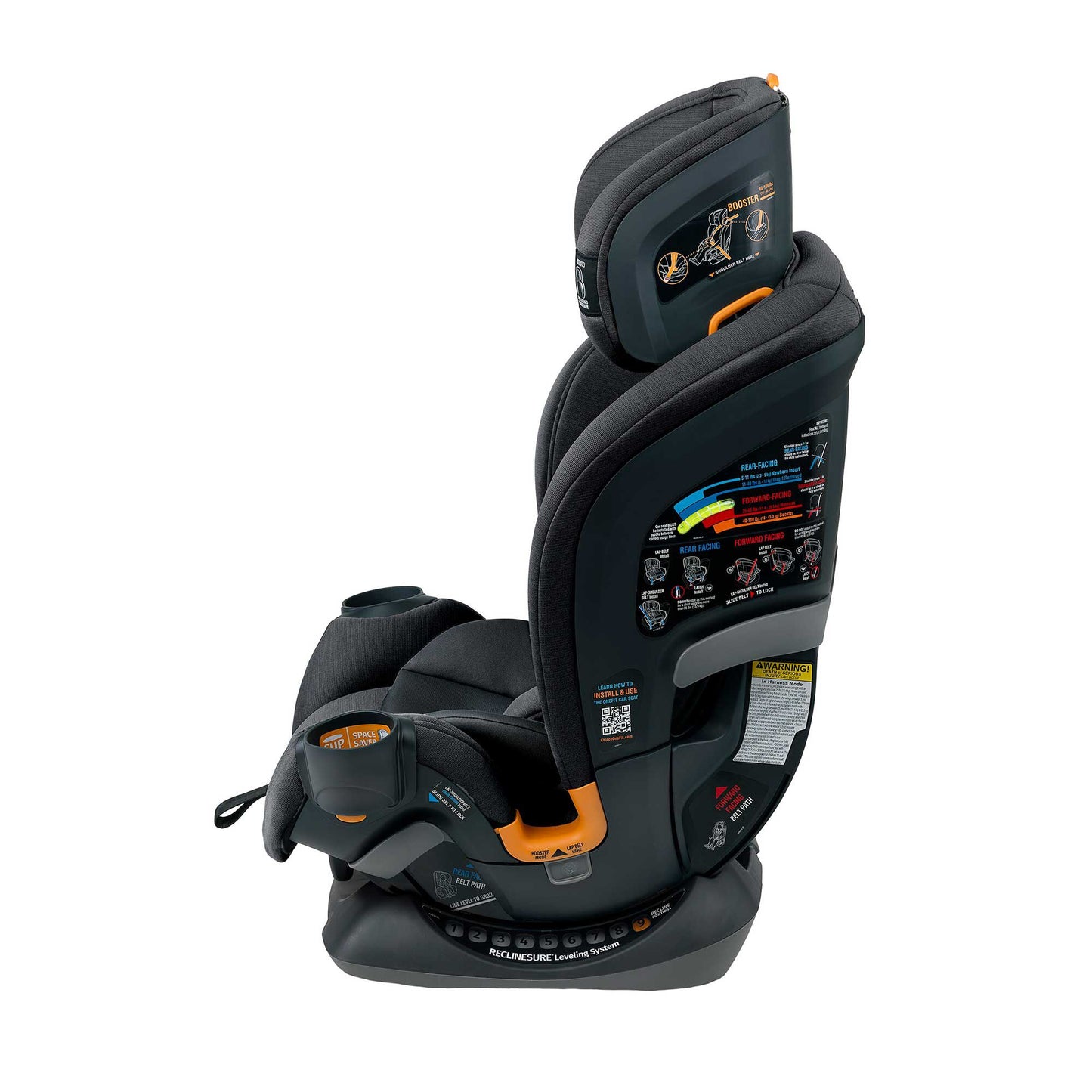 Chicco OneFit ClearTex All-In-One Car Seat - Obsidian