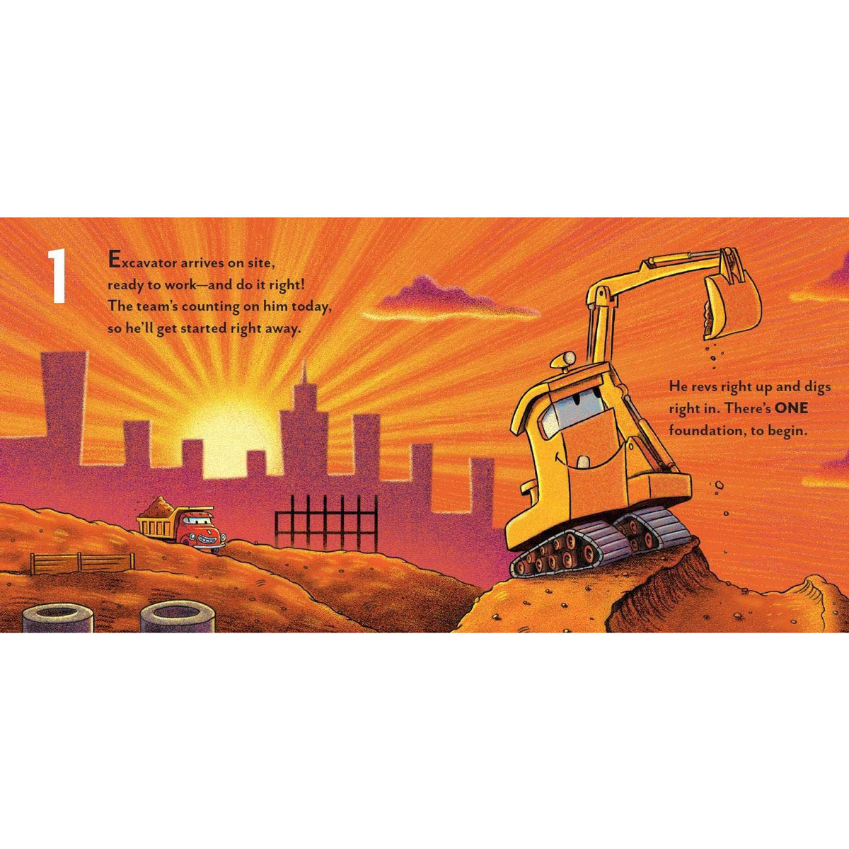 Chronicle Books Excavator's 123 Board Book
