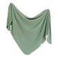 Copper Pearl Rib Knit Swaddle Blanket - Clover