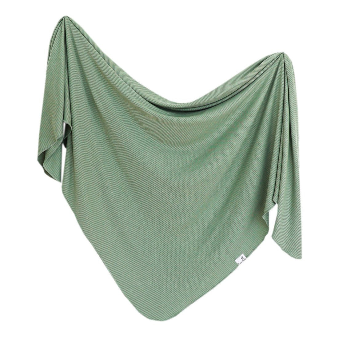 Copper Pearl Rib Knit Swaddle Blanket - Clover