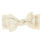 Copper Pearl Rib Knit Headband Bow - Moonstone