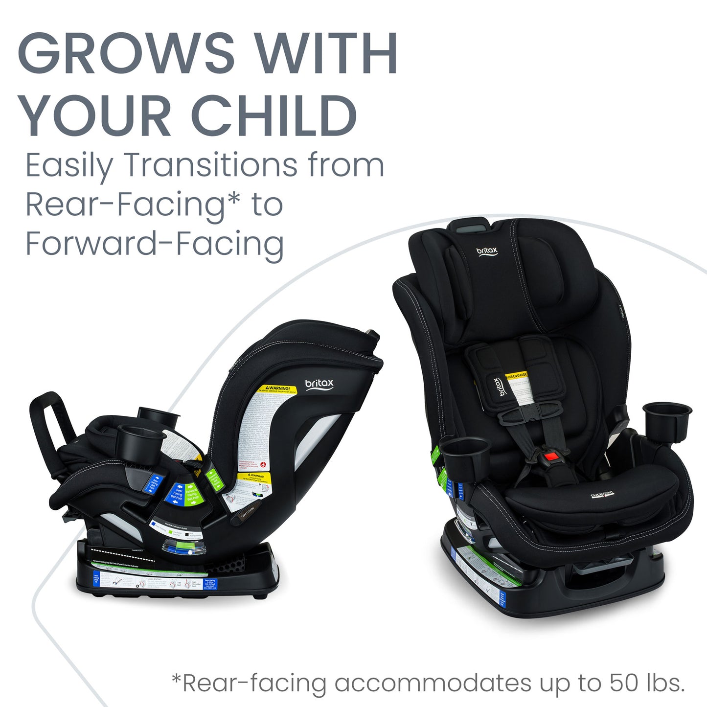 Britax Poplar S ClickTight Convertible Car Seat - Onyx