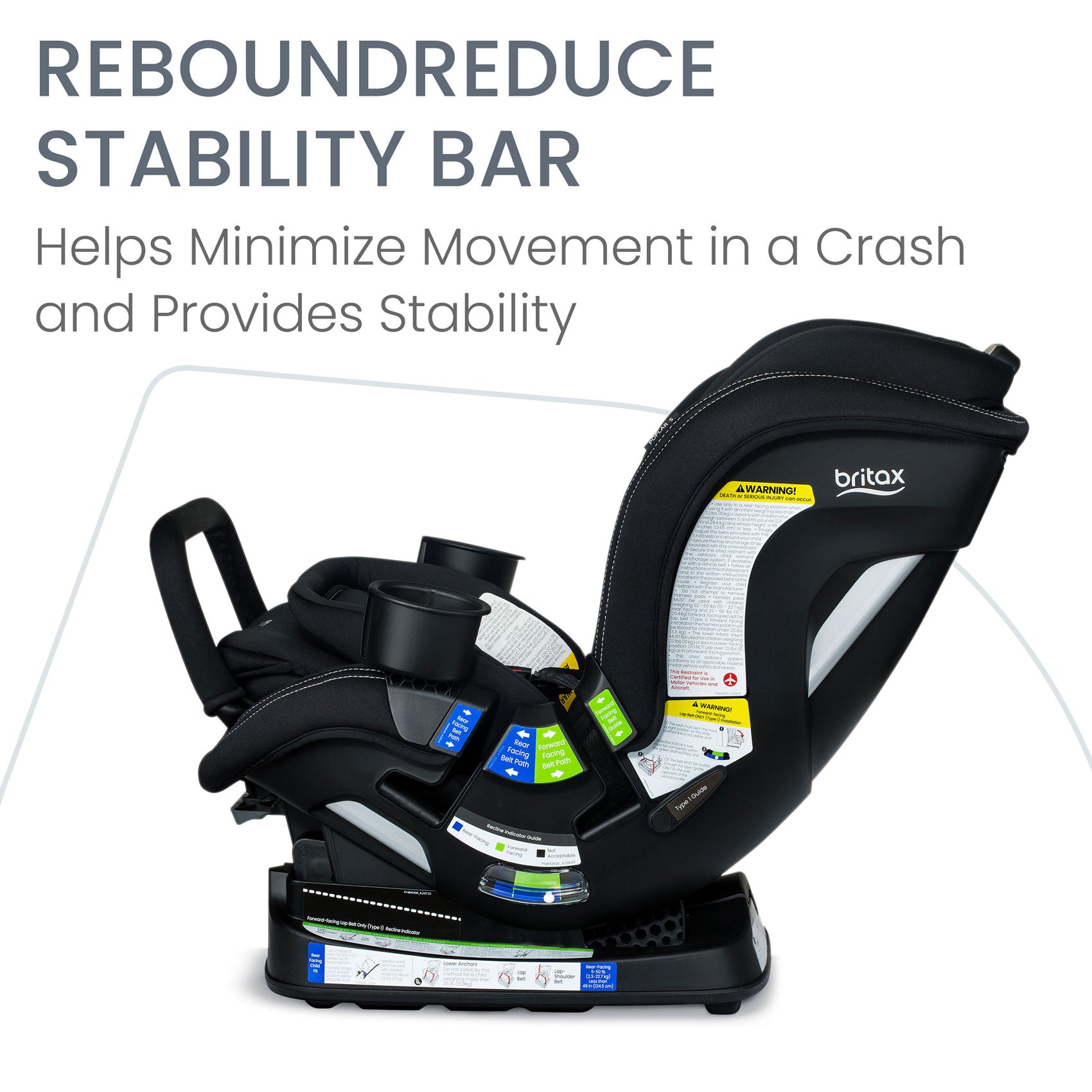 Britax Poplar S ClickTight Convertible Car Seat - Onyx