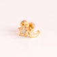 Pierced Co Moon and Star Opal Screwback Earrings