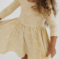 Good Apples Kids 3/4 Sleeve Twirl Dress - Buttercup