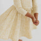 Good Apples Kids 3/4 Sleeve Twirl Dress - Buttercup