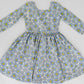 Good Apples Kids 3/4 Sleeve Twirl Dress - Periwinkle Meadow