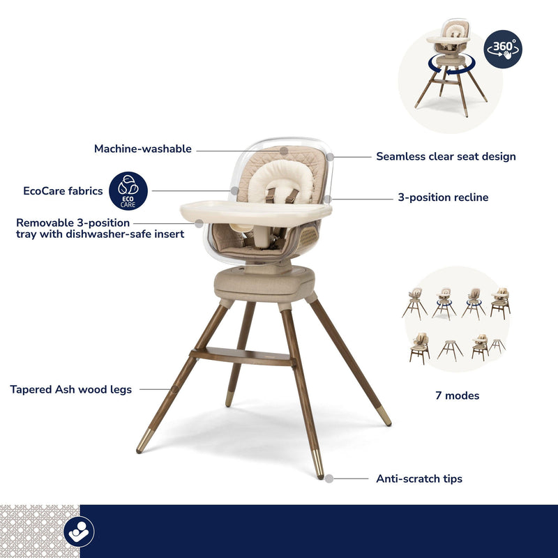 Maxi-Cosi Kiskadee 360 Rotating Highchair - Natural Heritage