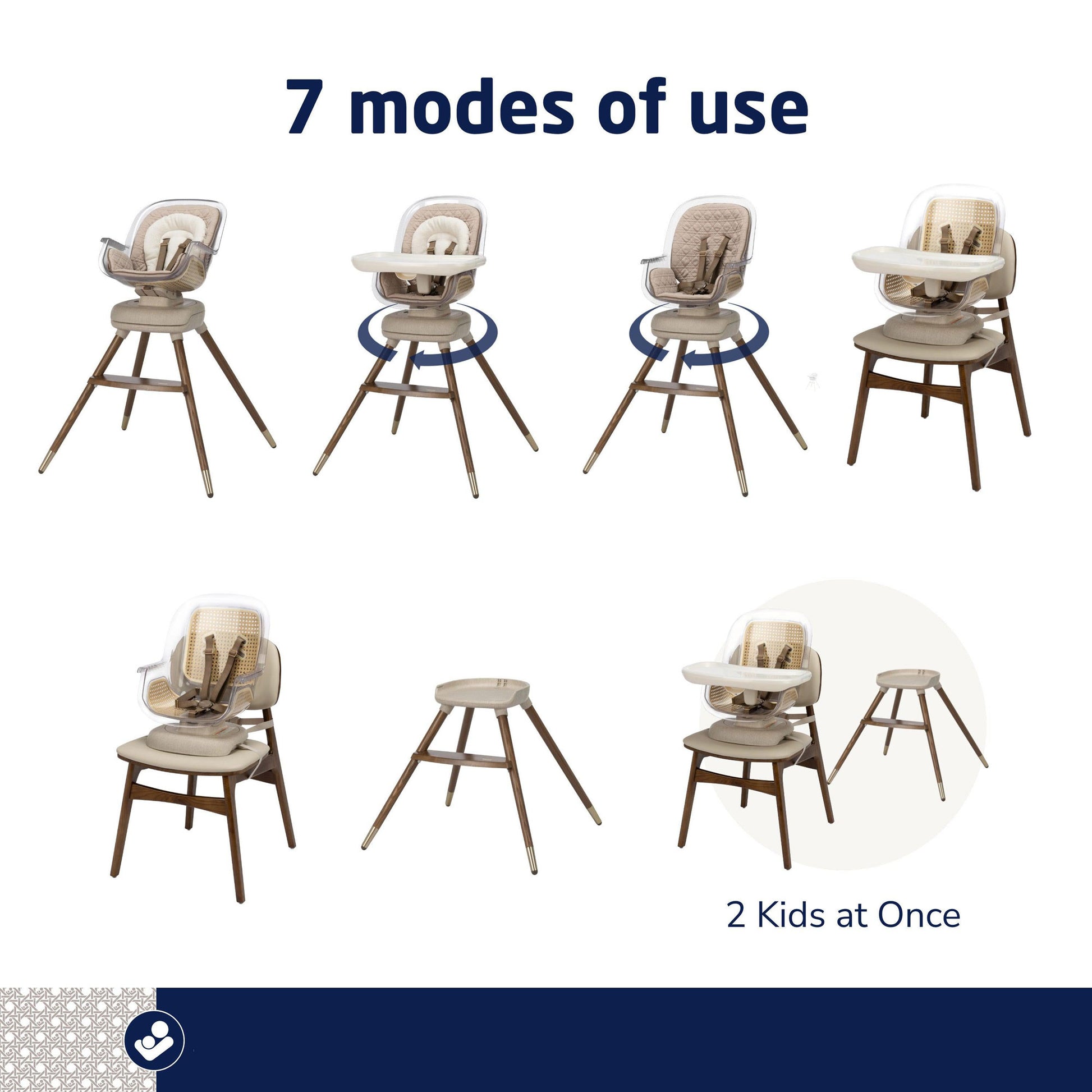 Maxi-Cosi Kiskadee 360 Rotating Highchair - Natural Heritage