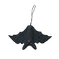 Creative Co-op Wool Felt Bat Ornament - Black - 7.5" x 4.5"