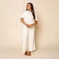 Lou Lou and Company Knit Women's Wide Leg Pant - Ivory