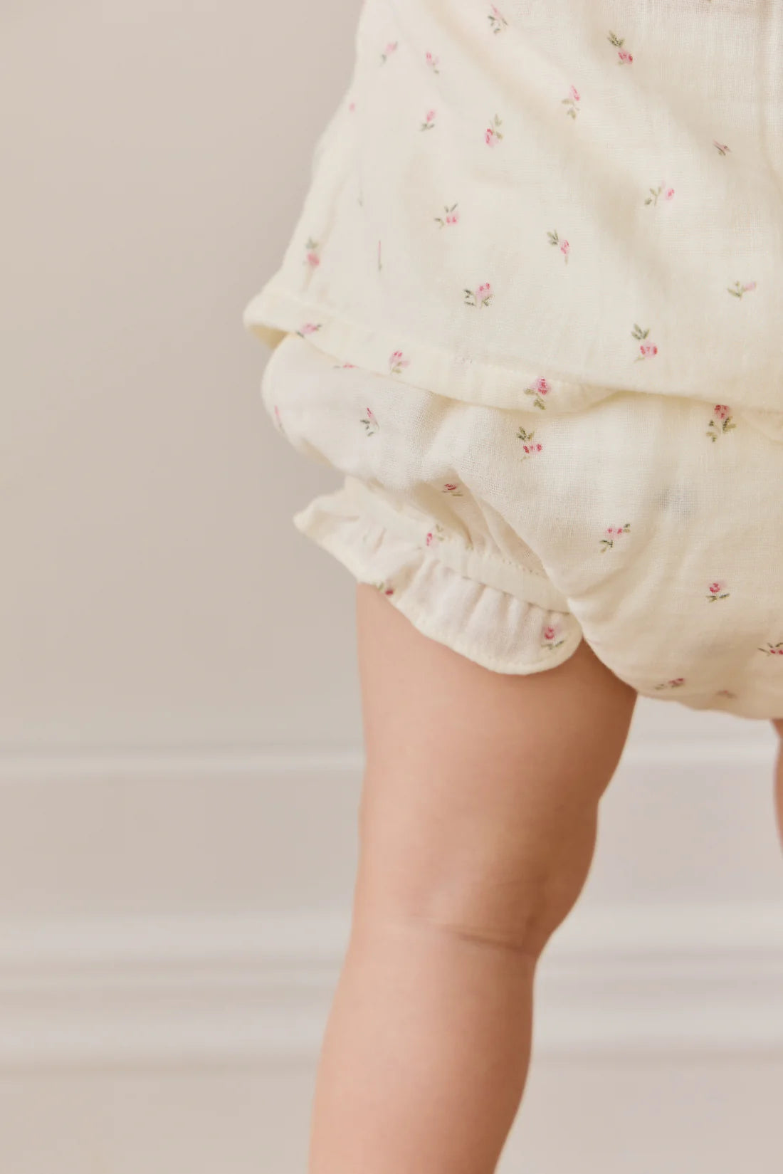 Jamie Kay Organic Cotton Muslin Frill Bloomer - Willow Rose