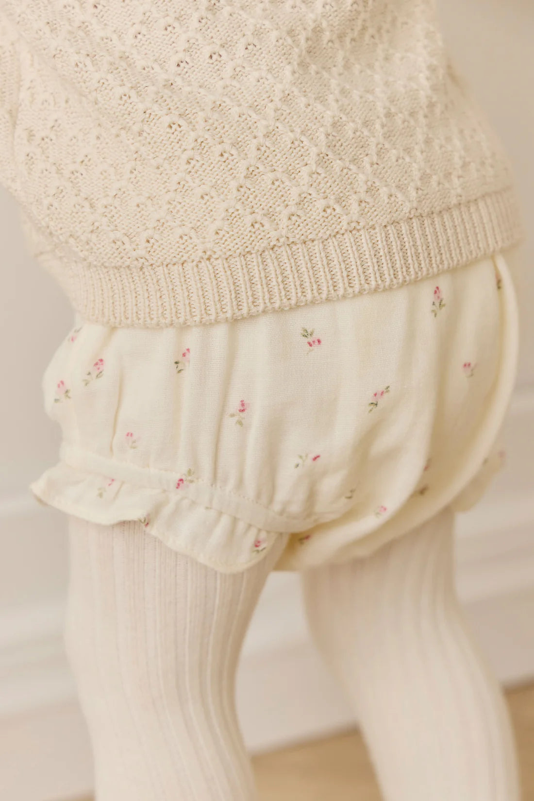 Jamie Kay Organic Cotton Muslin Frill Bloomer - Willow Rose