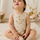 Jamie Kay Organic Cotton Archie Playsuit - Play Ball Cassava
