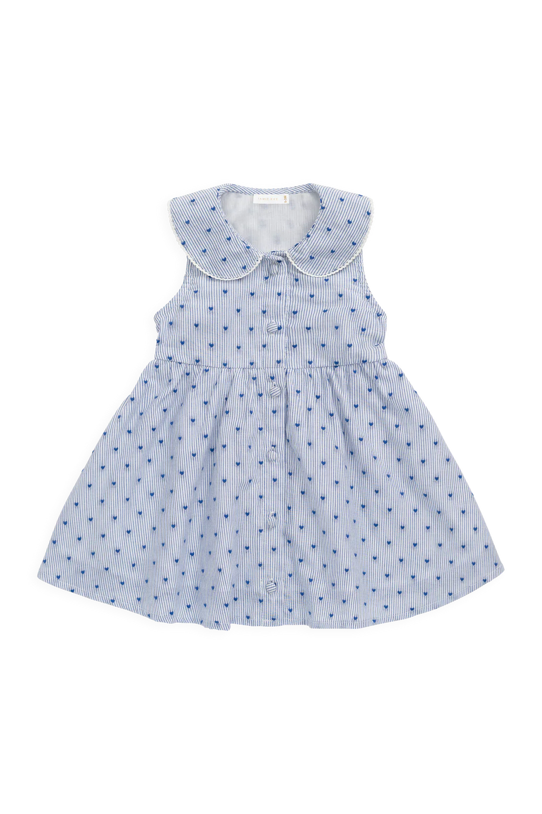 Jamie Kay Organic Cotton Wisteria Dress - Mon Amour Stripe Indigo
