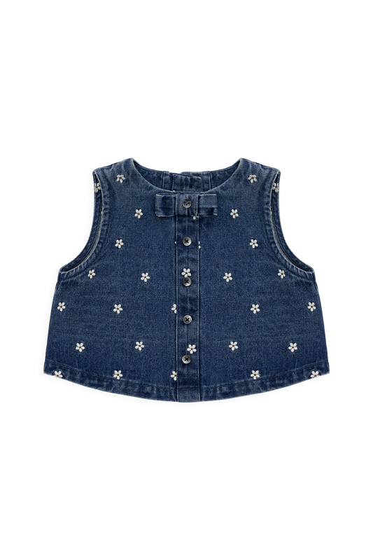 Jamie Kay Etta Top - Josie Floral Denim