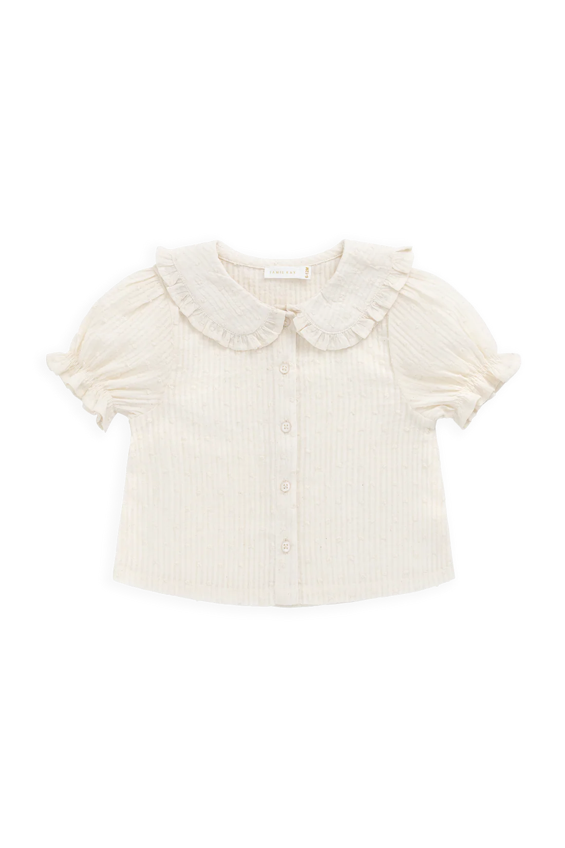 Jamie Kay Organic Cotton Bowie Blouse - Parchment