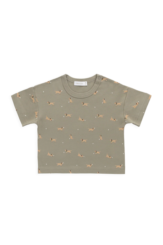 Jamie Kay Pima Cotton Wesley Tee - Play Ball Vert
