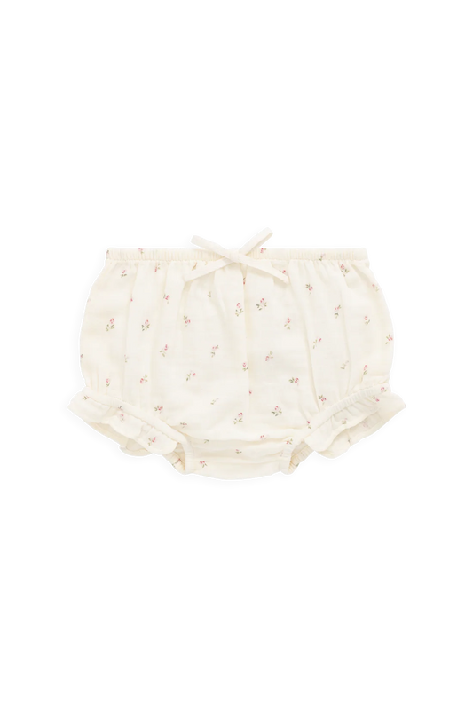 Jamie Kay Organic Cotton Muslin Frill Bloomer - Willow Rose