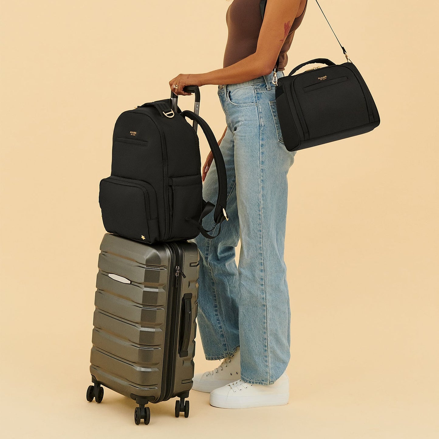 JuJuBe Classic Diaper Backpack - Black