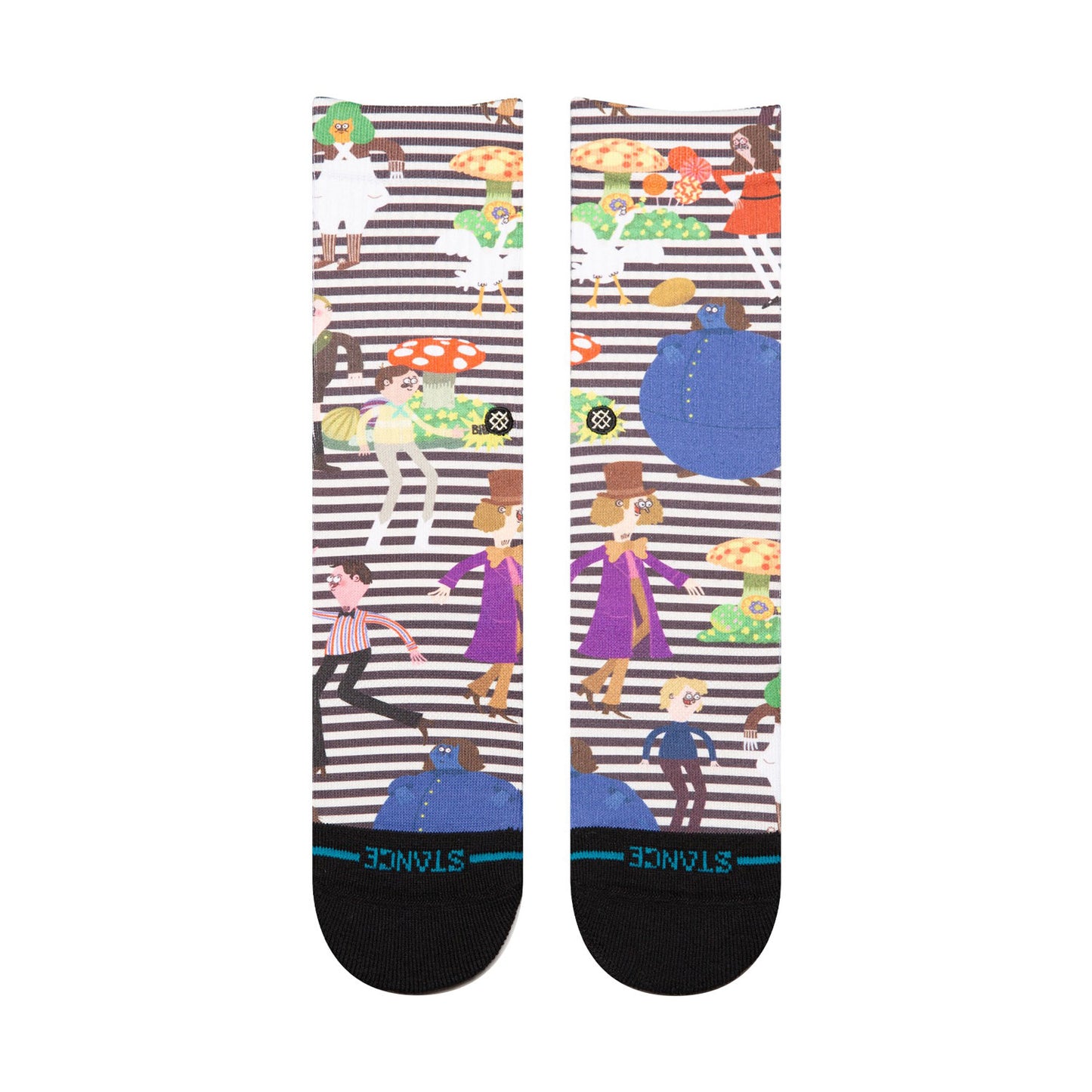 Stance Kids' Crew Socks - Wonka - Black / White