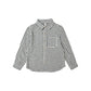 Rylee and Cru Collared Long Sleeve Shirt - Navy Check