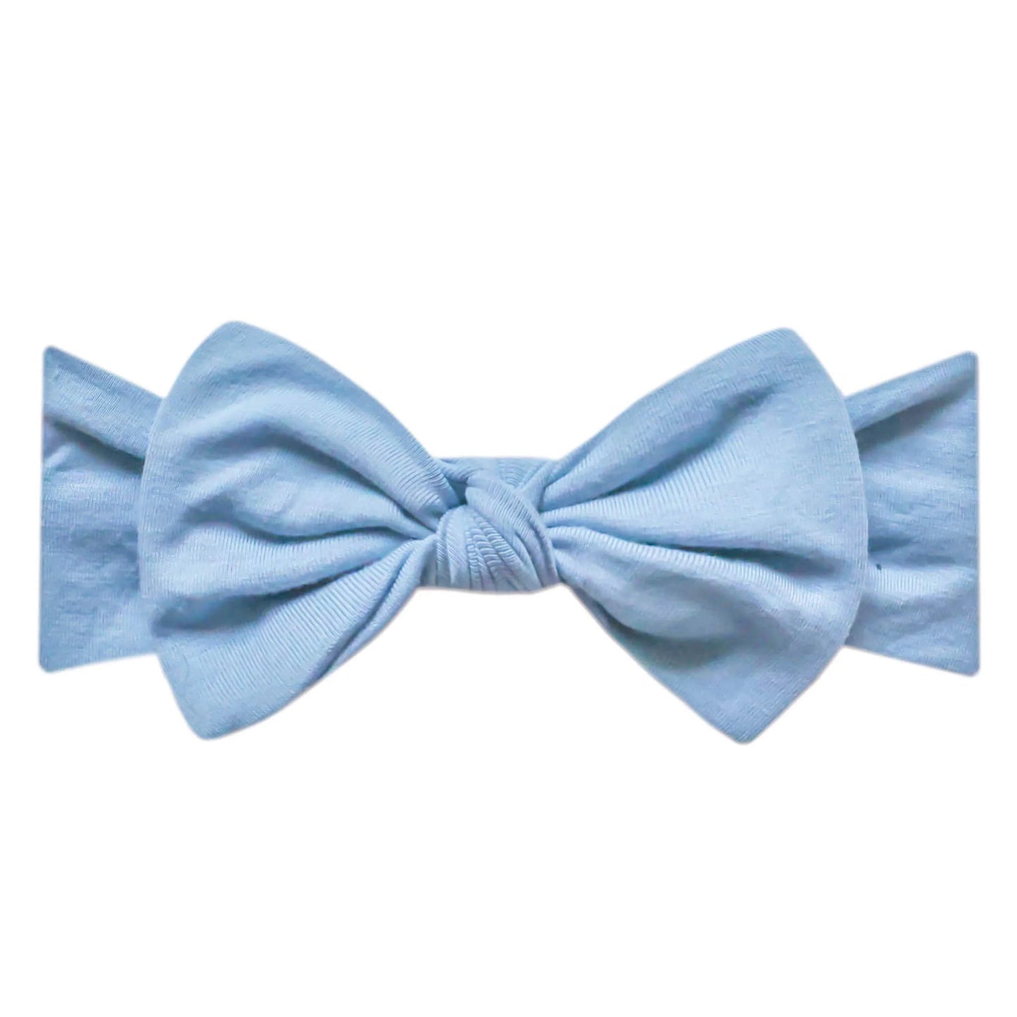 Copper Pearl Knit Headband Bow - Robin