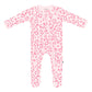 Kyte Baby Zippered Footie - Sakura Leopard