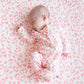 Kyte Baby Zippered Footie - Sakura Leopard