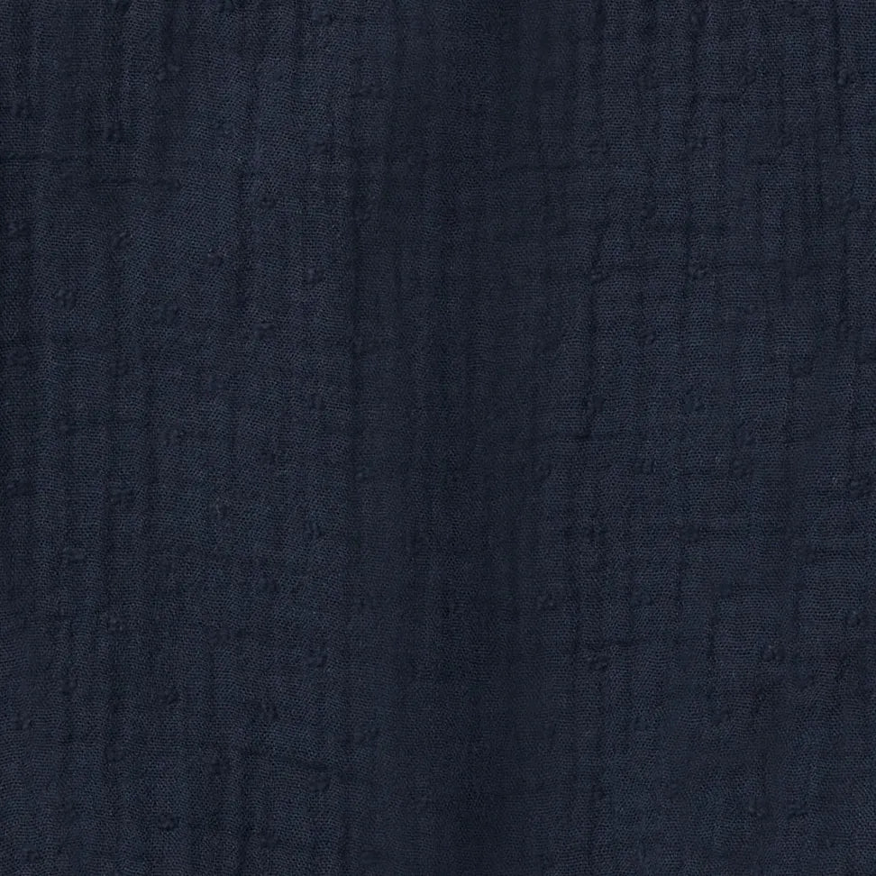 Burt's Bees Dotted Muslin Romper - Midnight