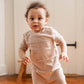 Burt's Bees Chunky Slub Infant Boy Jumpsuit - Soft Mocha