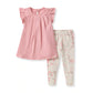 Burts Bees Slub Tunic & Cherry Blossoms Pants Set