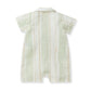 Burts Bees Pacific Stripe Baby Boy Romper