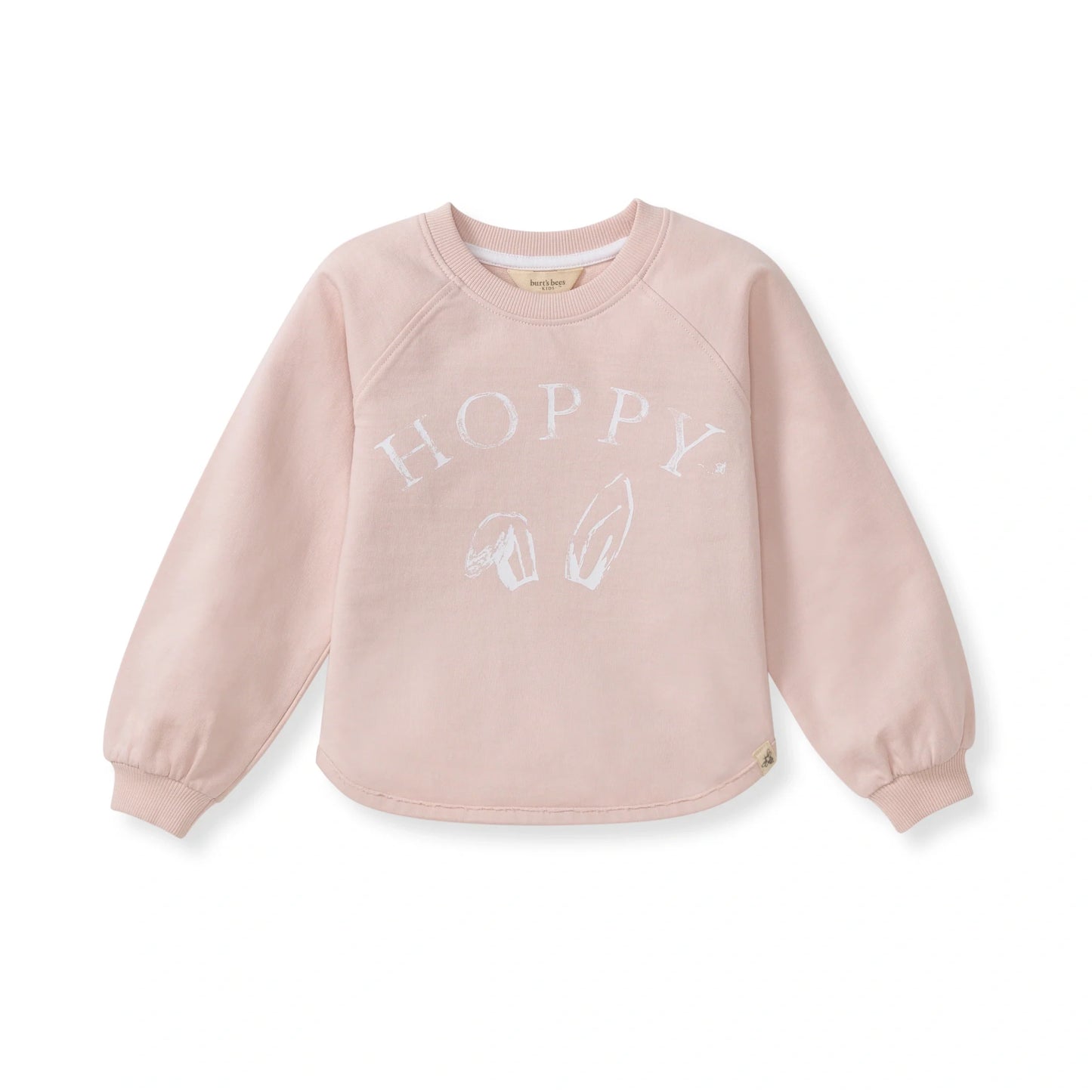 Burts Bees Hoppy Pink Organic Cotton Sweatshirt