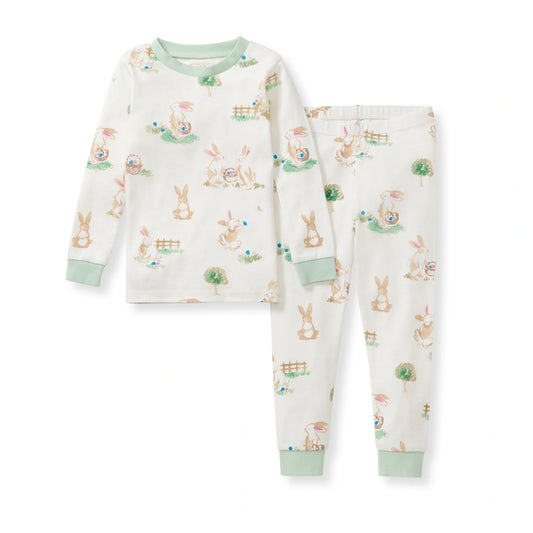 Burts Bees Bunny Egg Hunt Organic Cotton Two Piece Pajamas