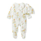 Burts Bees Tulip Fields Baby Girl Jumpsuit & Hat Set
