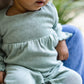 Burts Bees Chunky Slub Baby Girl Jumpsuit Jade Stone