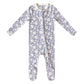 Copper Pearl Zip-up Footie - Lacie