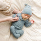 Newborn baby wearing Lou Lou and Company Ribbed Top and Bottoms - Ford
