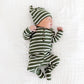 Baby wearing Lou Lou and Company Ribbed Top and Bottoms - Tyler