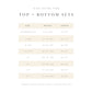 Size guide for Lou Lou and Company Ribbed Top and Bottoms - Audrey