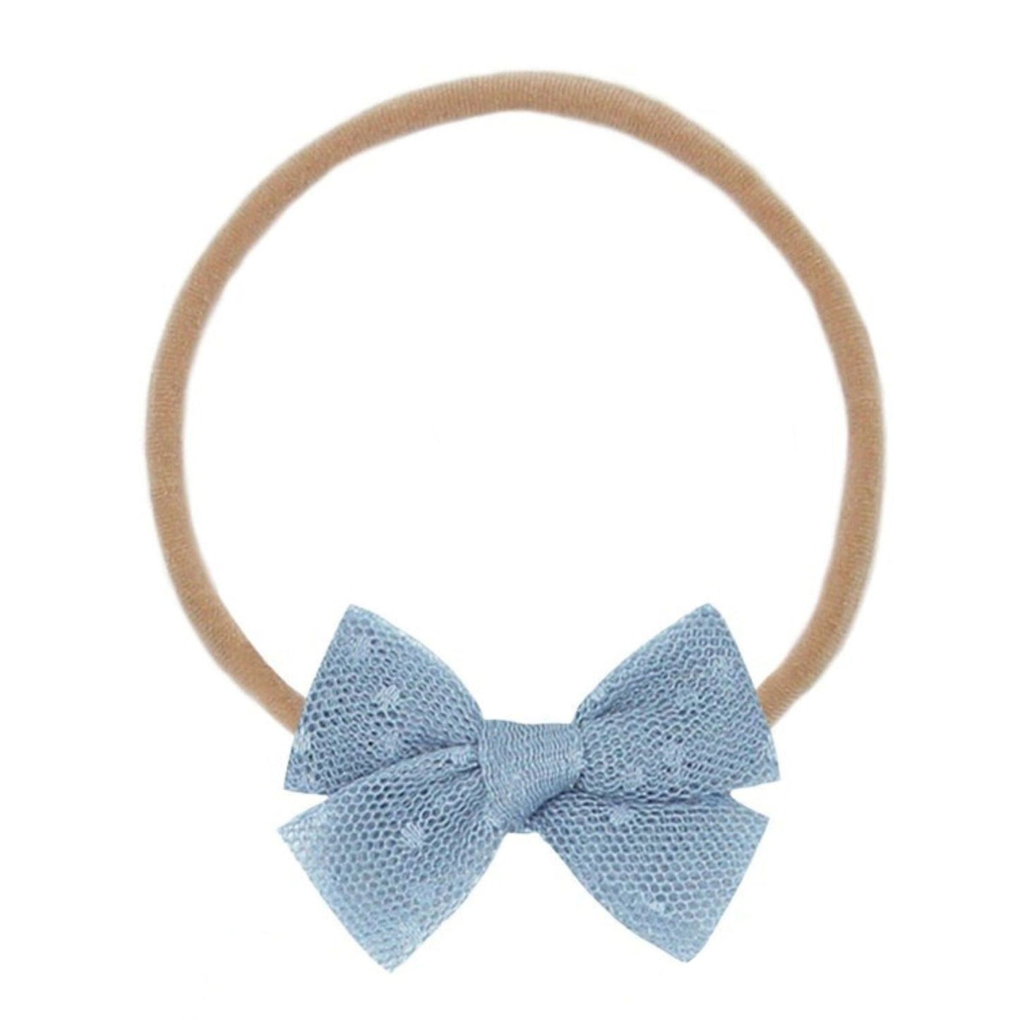 Lou Lou and Company Tulle Bow Headband - Small - Cloud Dot