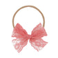 Lou Lou and Company Lace Bow Headband - Watermelon