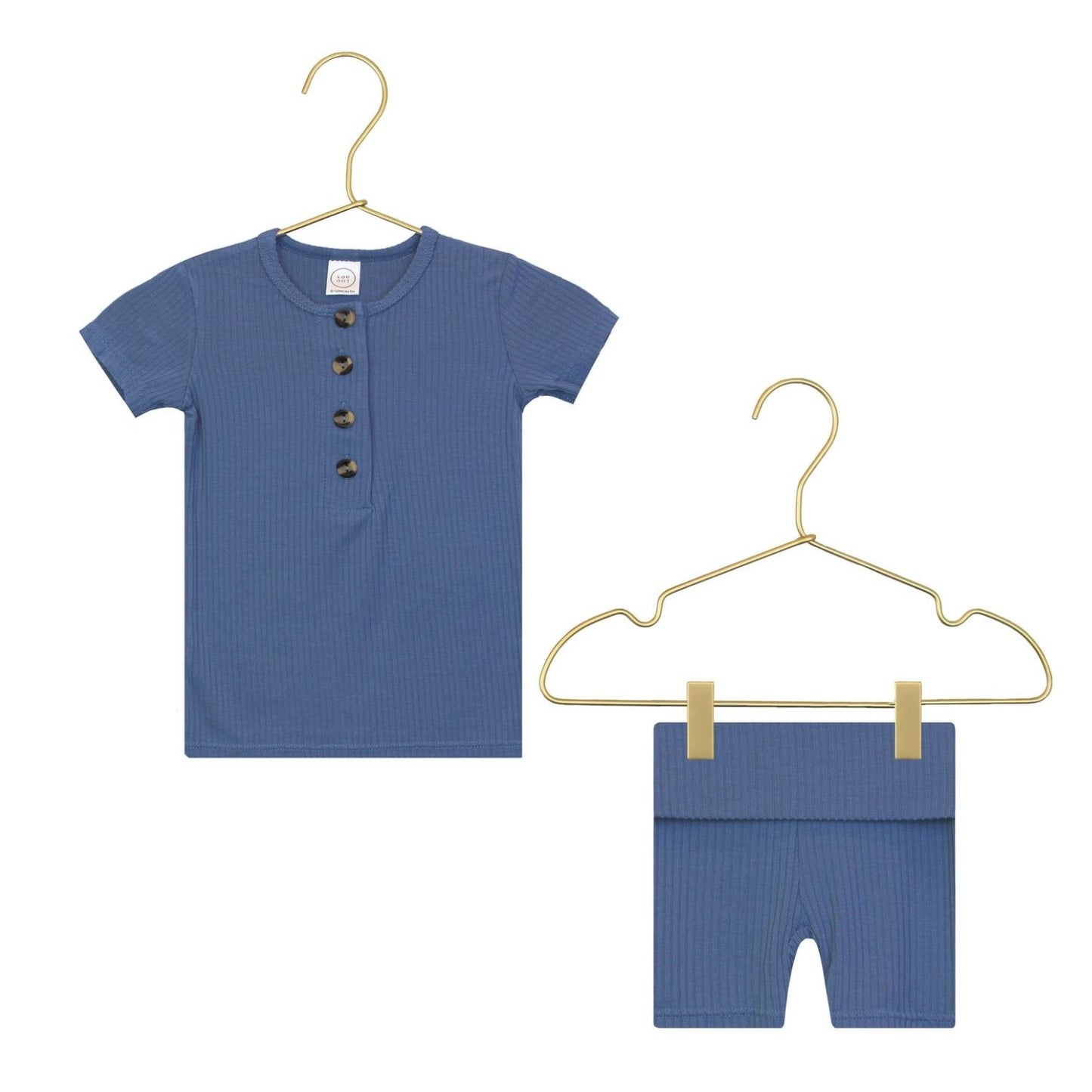 Lou Lou and Company Ribbed Shortie Set - Harrison