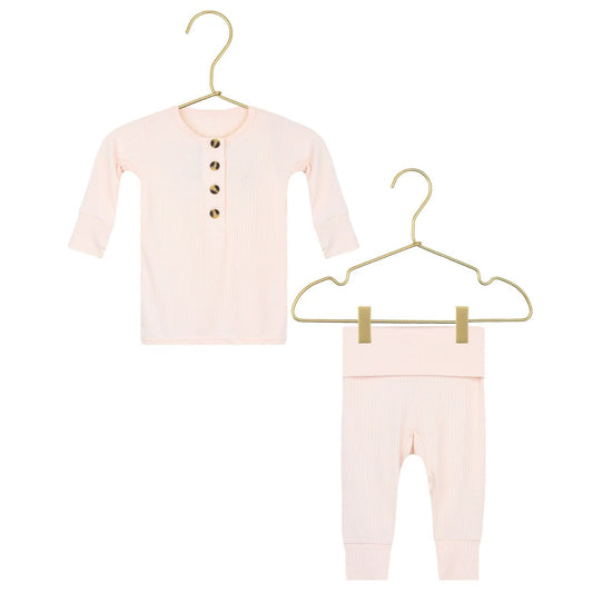 Lou Lou and Company Ribbed Top and Bottoms - Rosie