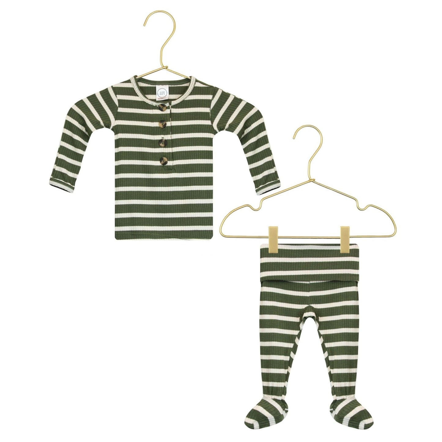 Lou Lou and Company Ribbed Top and Bottoms - Tyler