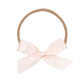 Lou Lou and Company Satin Bow Headband - Small - Blush