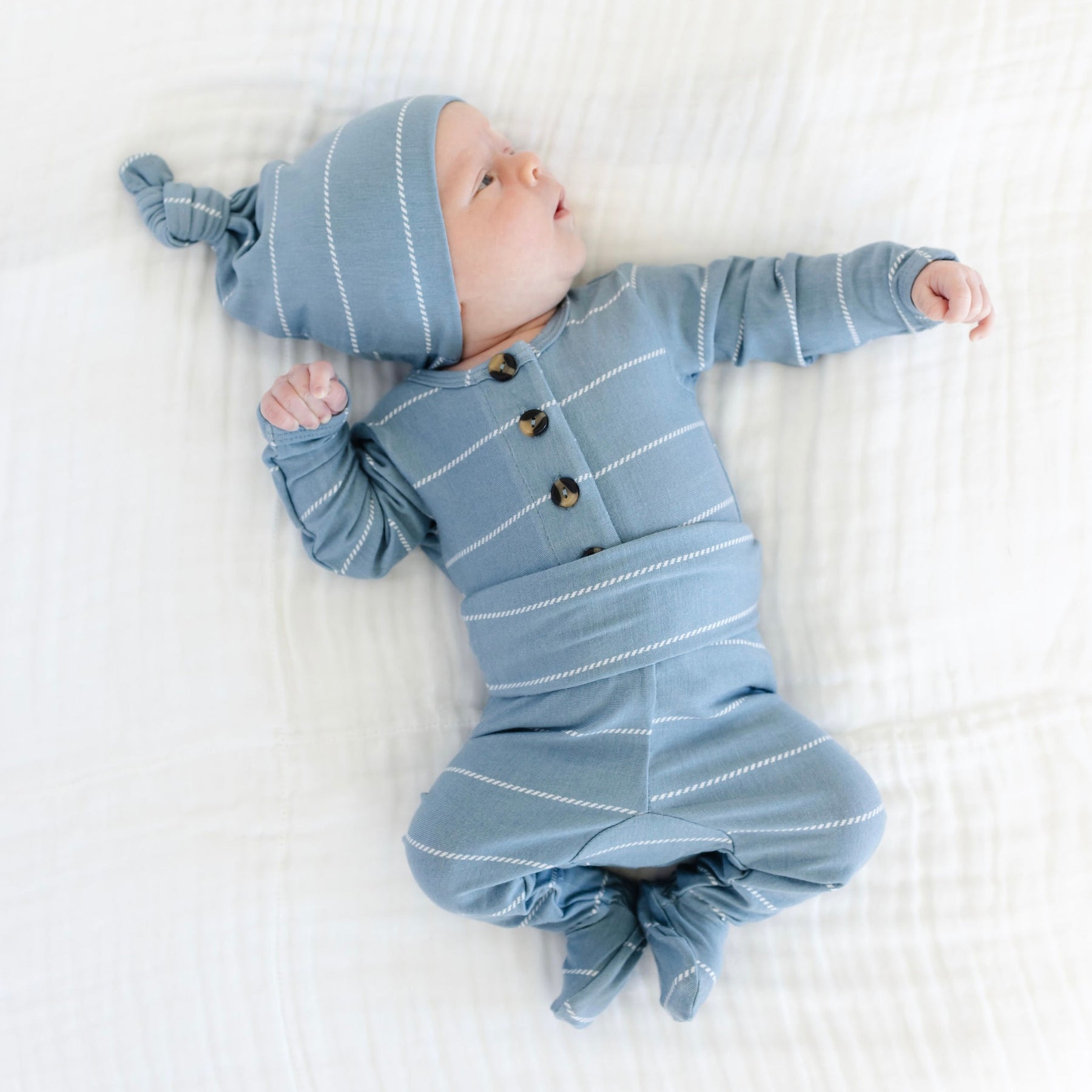 Baby wearing Lou Lou and Company Top and Bottoms - Theodore 