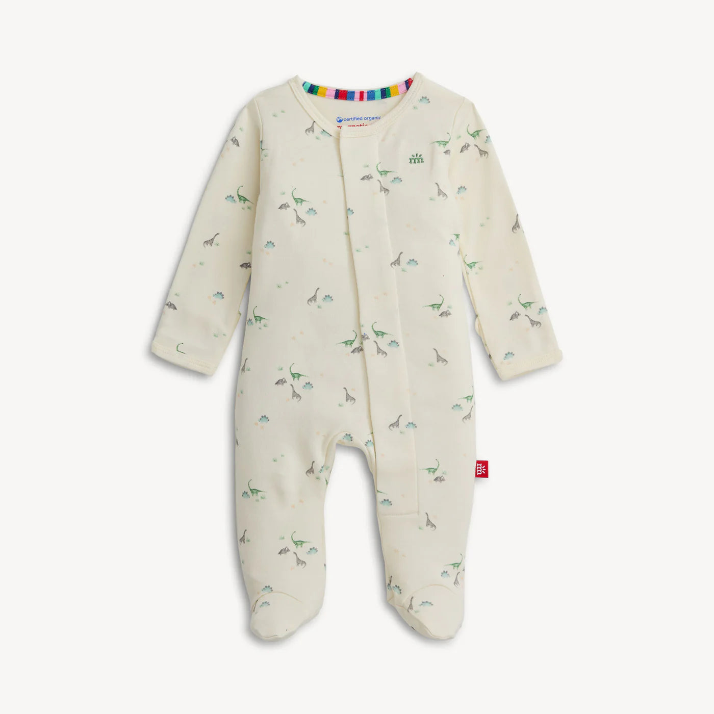Magnetic Me Magnetic Me Organic Cotton Magnetic Footie - Tiny Diny